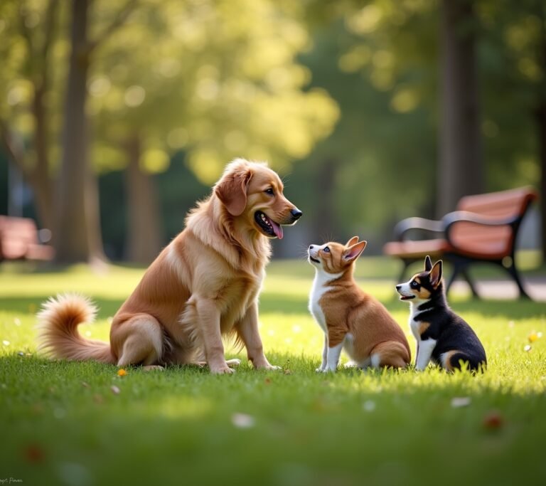 Dog meeting another dog nose to nose