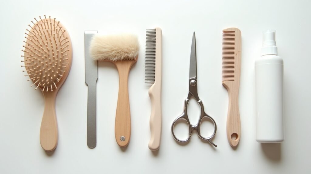 Cat grooming tools for long hair