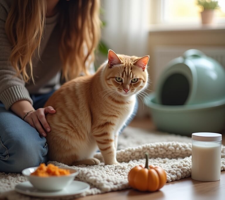 Cat straining in litter box