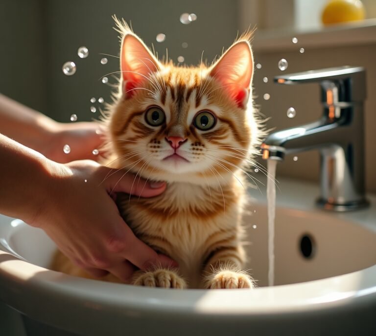 Cat resisting bath in sink